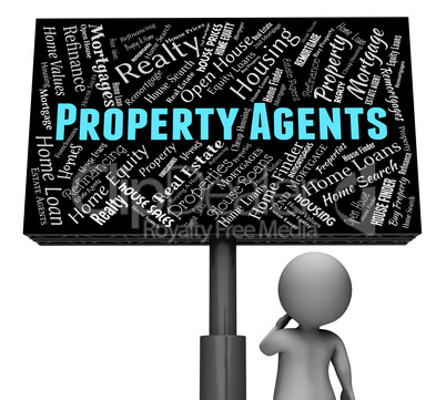 Property Agents Indicates Real Estate And Homes