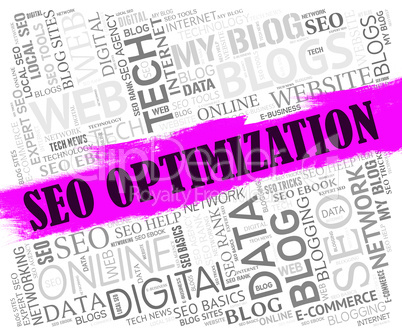 Seo Optimization Shows Search Engines And Optimisation
