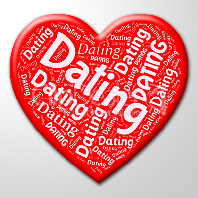 Dating Heart Means Internet Date And Sweetheart