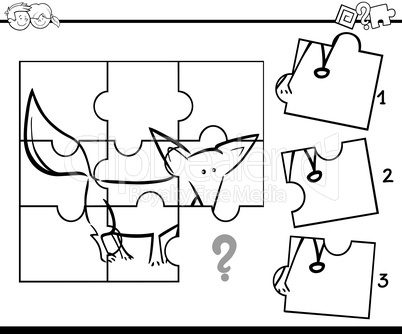 puzzle activity coloring task