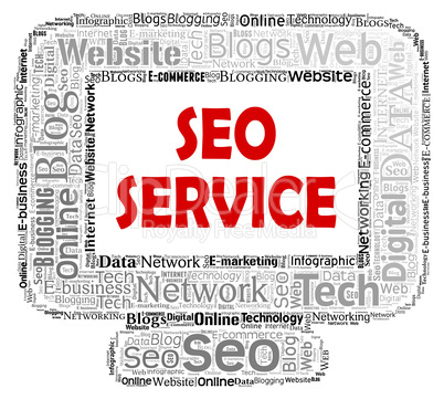 Seo Service Shows Search Engine And Business