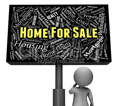 Home For Sale Shows Property Market And Properties