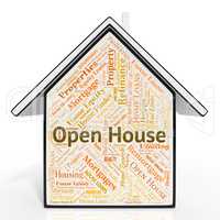 Open House Property Means For Sale And Advertisement