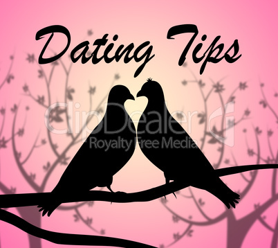 Dating Tips Represents Date Relationship And Hint
