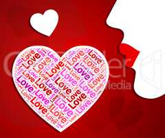 Love Heart Means Affection Romance And Dating