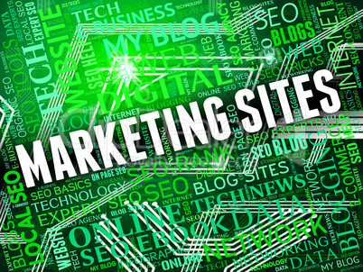 Marketing Sites Shows Search Engine And Ecommerce