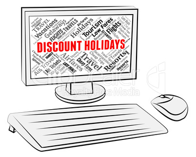 Discount Holidays Means Promotional Offers And Computing
