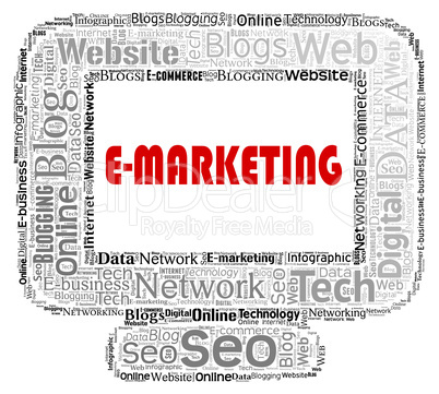 Emarketing Computer Indicates Web Site And Websites