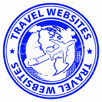 Travel Websites Shows Vacation Journeys And Getaway