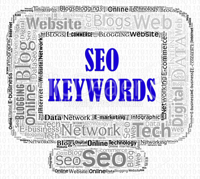 Seo Keywords Represents Search Engines And Computer