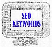 Seo Keywords Represents Search Engines And Computer