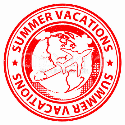 Summer Vacations Shows Beach Travel And Vacational