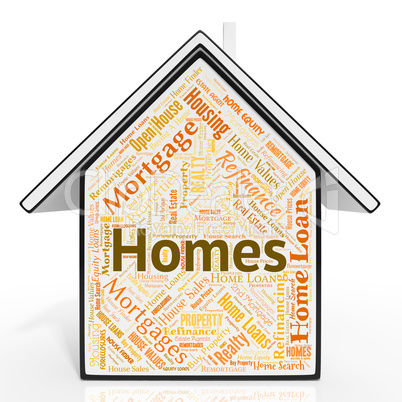 Homes House Means Real Estate And Realty