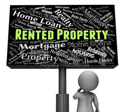 Rented Property Represents Real Estate And Apartments