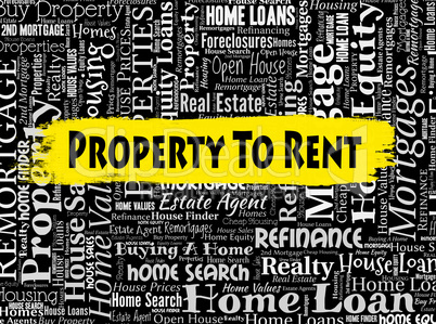 Property To Rent Shows Real Estate And Apartments