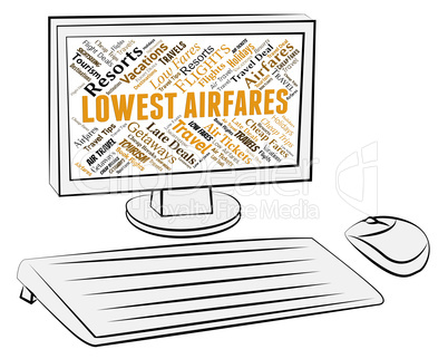 Lowest Airfares Shows Current Price And Aeroplane