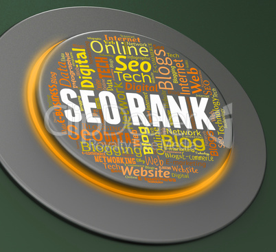 Seo Rank Indicates Search Engine And Keyword