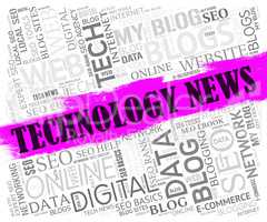 Technology News Represents Hi-Tech Information And Newspaper