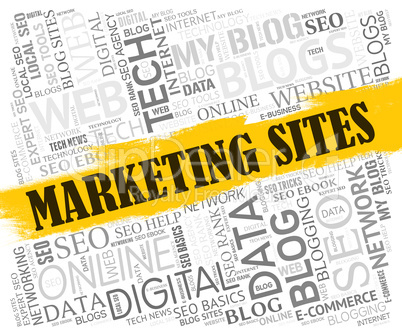Marketing Sites Indicates Search Engine And Ecommerce