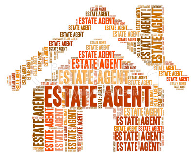 Estate Agent Means Realtors Houses And Residential