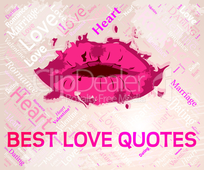 Best Love Quotes Means Top Affection And Excellence