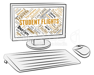 Student Flights Means Pc Computing And Fly