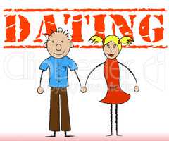 Dating Couple Means Romance Relationship And Togetherness