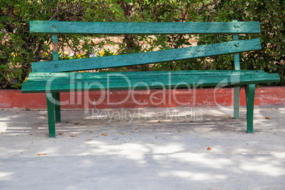 Green bench