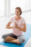 Young woman peforming yoga