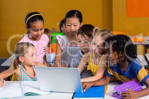 Children using laptop