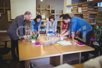 Business people planning at table during meeting