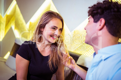 Happy couple in nightclub