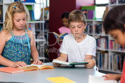 Children reading books