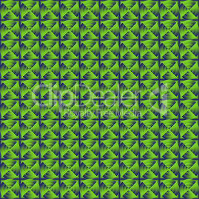 Blue and green background with circles.