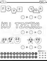 maths activity for coloring