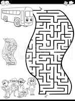 maze or labyrinth for coloring