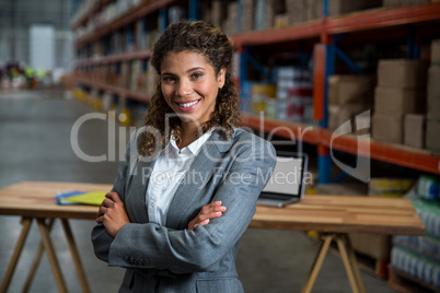 Business woman posing for the camera