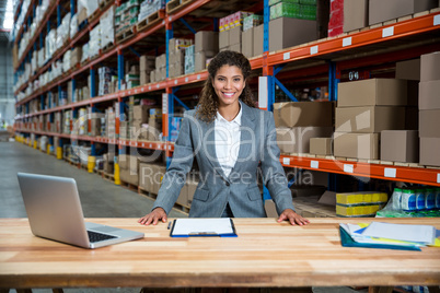 Business woman posing for the camera