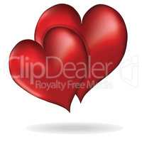 Hearts symbol of love vector element design Valentine's Day