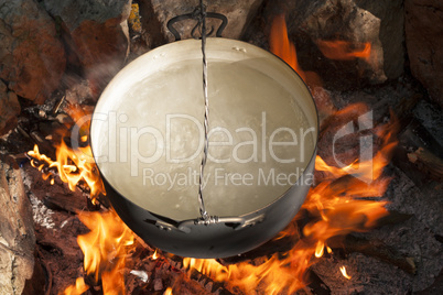 Pot on the fire