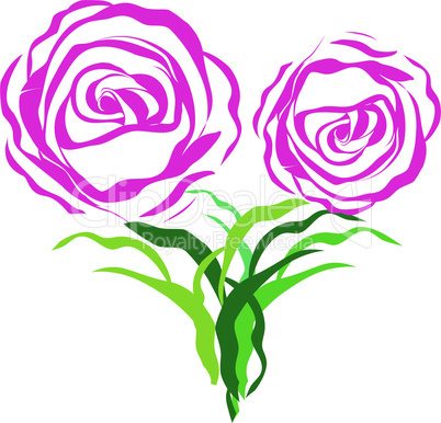 Flower love heart valentine day vector tattoo. Floral design. Pretty cute illustration.