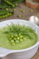 Pea soup puree