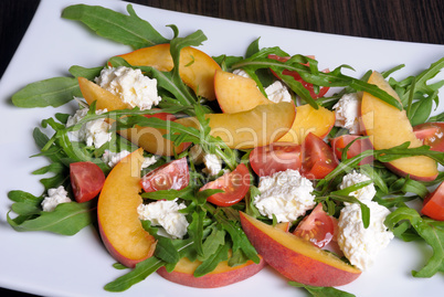 Salad with Peaches