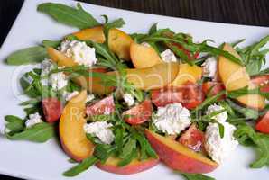 Salad with Peaches