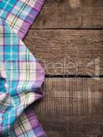 Table cloth on wood