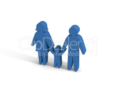 3d rendering of family concept