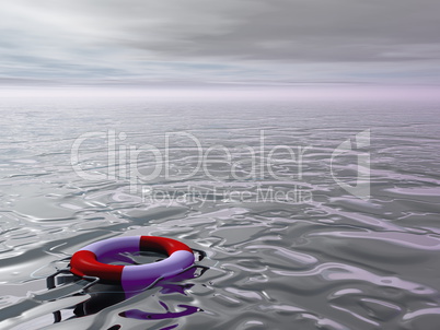 Life buoy hope - 3D render