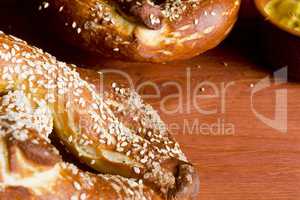 German salty pretzel