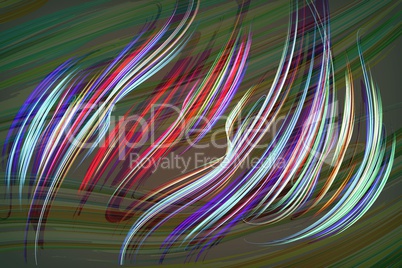 Fractal image: glowing colored stripes and lines.