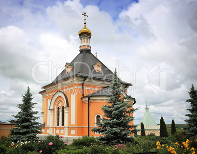 An Orthodox Church on a picturesque hill.